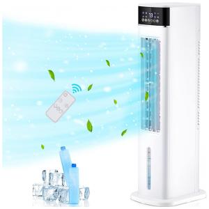 Ventilador de Torre KEGIAN com 3 Velocidades, Controle Remoto e Tela LED, 110V, Branco