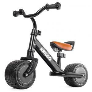 Bicicleta sem Pedal para Crianças de 1 a 3 Anos, KRIDDO, Preta