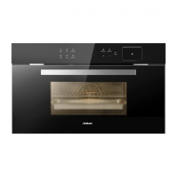 Forno elétrico de embutir 142L Robam preto onyx combi vapor air fry convecção 220V