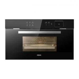Forno elétrico de embutir 142L Robam preto onyx combi vapor air fry convecção 220V