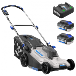 Cortador de Grama Elétrico Sem Fio Westinghouse 40V, 46 cm, Motor Brushless, 6 Posições de Corte, 2 Baterias 4.0Ah e Carregador Inclusos