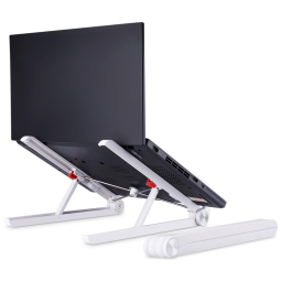 Suporte Ergonômico Laptop Dobrável Ajustável, JUBOR JBLS001, Branco