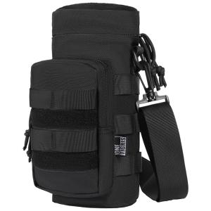 Bolsa Térmica para Garrafa 1L com Alça para Transporte e Bolsos, Garrafa não incluída, ONETIGRIS, Preto