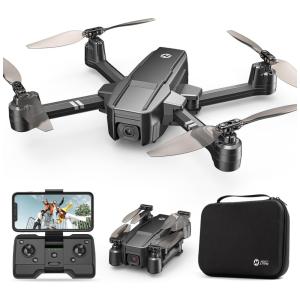 HS440 Drone Drobrável com Câmera HD WiFi Controle de Voz e Sensor de Gravidade, HOLY STONE, Preto