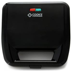 Cooks Companion Máquina de Waffle Antiaderente 2 Fatias, 750W, 110V, Preta