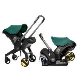 Cadeira de Bebê para Carro 2 em 1 com Rodas para Transporte e Cinto Reforçado, Ideal para Recém Nascidos, DOONA SP101 10 032 003, Verde