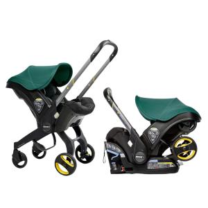 Cadeira de Bebê para Carro 2 em 1 com Rodas para Transporte e Cinto Reforçado, Ideal para Recém Nascidos, DOONA SP101 10 032 003, Verde
