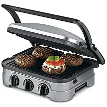Churrasqueira, Grill GR 4N, 110v, CUISINART, Prateado