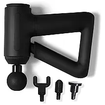 Massageador Pistola Elétrico Profissional Sem Fio 5 Acessórios, BODYPULSE, Preto