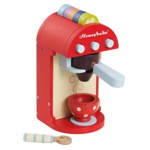 Máquina de Café Honeybake de Madeira Infantil, Brinquedo de Cozinha de Faz de Conta, Le Toy Van TV299, Colorido