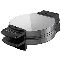 Máquina de Waffle, 4 Fatias, Aço Inoxidável, 110v, BLACKDECKER WMB500, Prateado