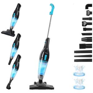 Aspirador de pó com Fio Sucção Poderosa de 15KPa com Motor de 400W 110V, Intercleaner, Preto