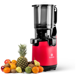 Centrifuga de Frutas com Mastigação Lenta, Fácil de Limpar e Sem BPA, 220V 200W, Sunlife, Vermelha