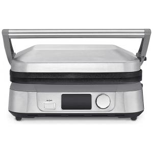 Grill Elétrico Antiaderente serve até 4 Porções com Tela LCD, 110V, Nozaya, Prata