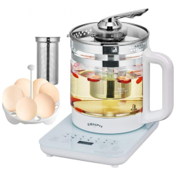 Chaleira Elétrica Zenph 1.5L em Aço Inoxidável com Desligamento Automático, Branca, 110v, ARTIST UNKNOWN, Branco