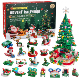 Calendário de Advento Árvore de Natal 24 Dias de Surpresas, Contagem Regressiva para o Natal,VICOMY,