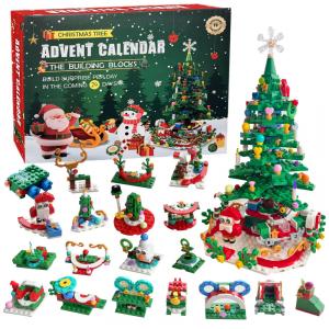 Calendário de Advento Árvore de Natal 24 Dias de Surpresas, Contagem Regressiva para o Natal,VICOMY,