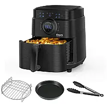 Air Fryer Fritadeira Elétrica 7L com Painel Digital, 1700W, 110v, ONG, Preto