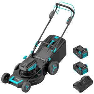 Cortador de Grama sem Fio Auto-Propelido, com 2 Baterias de 8.0Ah e Carregador Duplo Incluso - MightyMow