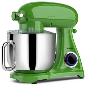 COOKLEE Batedeira Elétrica de Bancada 8L com 8 Velocidades, 110V, 800W, Verde