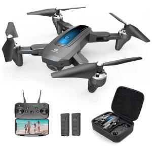 Drone para Adultos e Crianças com Câmera 2K HD FPV Controle de Gravidade 2 Baterias, DEERC, Preto