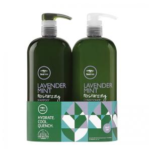Kit Shampoo e Condicionador Chá de Sem Parabenos, Sem Glúten, 1L, TEA TREE lmsc, Verde