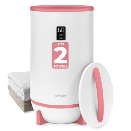 Aquecedor de Toalha Elétrico com Desligamento Automático, Temporizador Integrado até 60 Min e Suporte para Disco Perfumado, 110V 500W