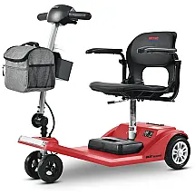 Cadeira de Rodas Elétrica de Mobilidade Metro Mobility para Adultos, Super Leve para Idosos, Aprovado para Aeronaves,Vermelho Claro.