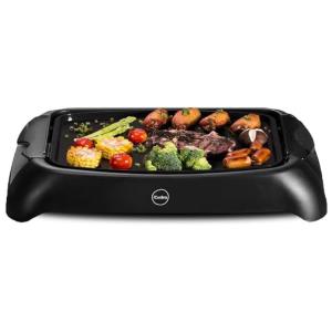 Churrasqueira Elétrica Grill Compacto e Leve com Aquecimento Rápido, 1000W, 110v, ICUCINA HRG1002, Preto