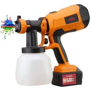 Pistola de Pintura Pulverizadora 700mL com 3 Modos de Pulverização, Amarela, DEXTRA 002 N, Amarelo