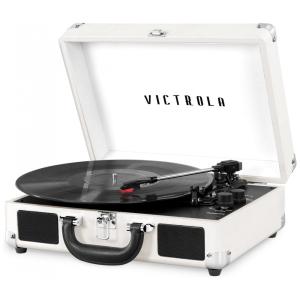 Toca-discos Victrola Journey Bluetooth com alto-falantes integrados, 33 1/3, 45 e 78 RPM, saída RCA, entrada para fone de ouvido