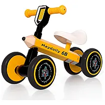 Bicicleta sem Pedal para Crianças de 12 a 24 Meses, Maydolly, Amarela