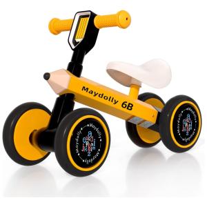 Bicicleta sem Pedal para Crianças de 12 a 24 Meses, Maydolly, Amarela
