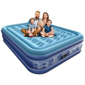 Colchão de Ar Queen com Bomba Integrada 40cm, Autoinflável em 3 Minutos, Portátil para Casa e Camping, Suporta até 250kg,Xsleep
