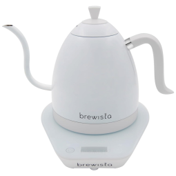 Chaleira Elétrica Capacidade 1L, Cabo Ergonômico, 1500W, Neve, 110v, BREWISTA BA10VKVDE, Branco