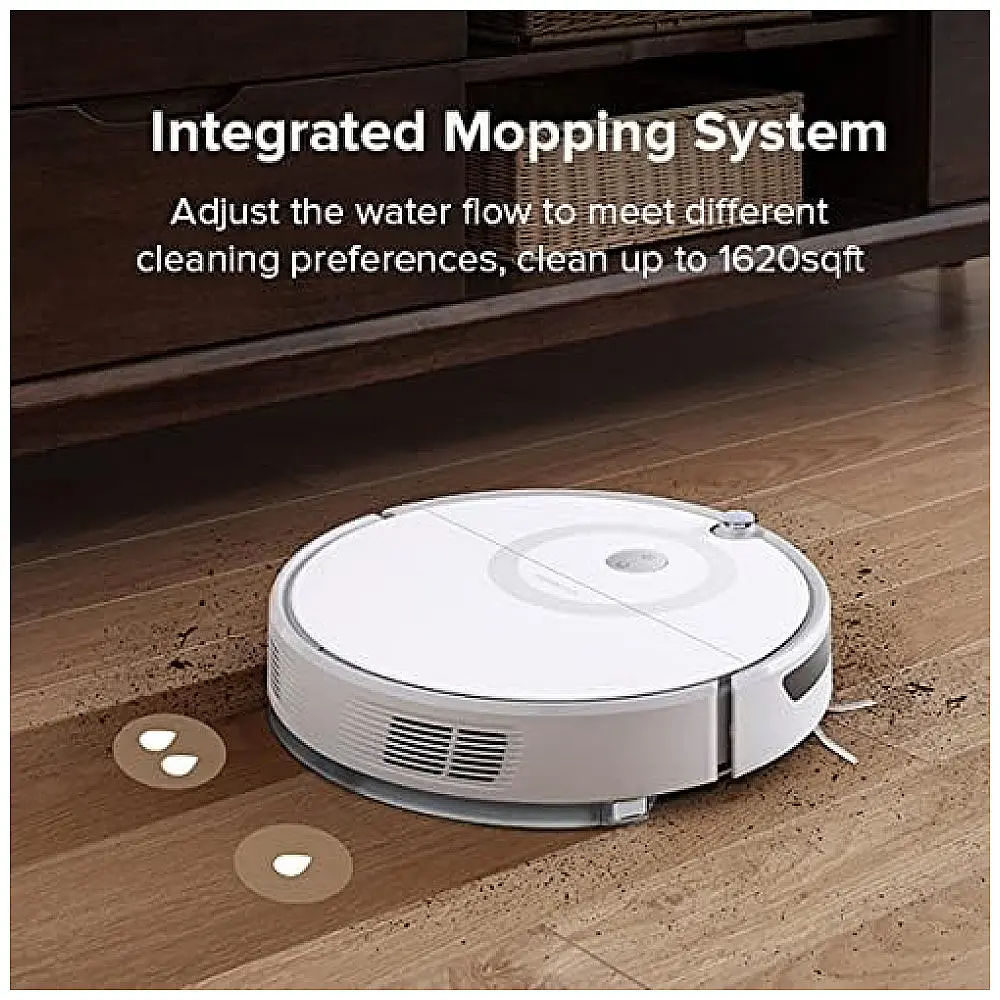 Aspirador de Pó Robô com Controle Remoto e Conecção WI FI, 110v, ROBOROCK E5 Mop, Branco — foto 2