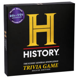 Jogo de Tabuleiro para Adultos HISTORY com Mais de 2.400 Perguntas de Conhecimento Geral e Pacote de Expansão dos Anos 80 e 90