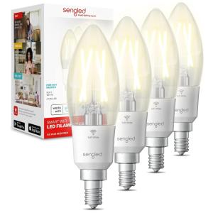 Lâmpada LED Colorida Inteligente Wi Fi, Controle de Voz, 450LM, 40W, 4 Un, SENGLED, Azul