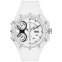 Relógio Masculino Analógico Quartzo de Silicone, Diesel DZ1988, Branco