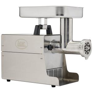 Moedor de Carne Elétrico Profissional, 3 Lâminas para Moagem, Aço Inoxidável, 550W, 110v, LEM, Prateado