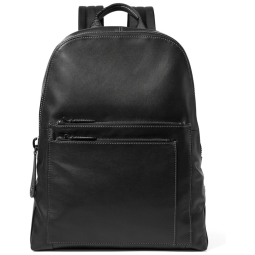 Sharkborough Mochila Casual de Couro Unissex, Preta