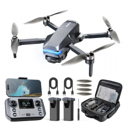 Drone com Câmera 4K, GPS, Leve e Dobrável para Iniciantes e Adultos HK33,REDRIE