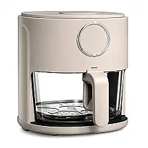 Fritadeira Elétrica Air Fryer COOK WITH COLOR bege 3,8L Cesta de Vidro 6 Programas 1200W 110V