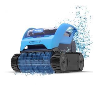 Robô Aspirador de Piscina Sem Fio com Tecnologia de Vácuo Ciclônico e Bateria de Longa Duração para Piscinas até 9m, 110V, Polaris, Azul