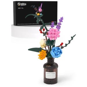 Kit de Construção Vaso de Flores com 421 Peças, Nifeliz