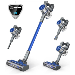 Aspirador de Pó Multifuncional WELOV sem Fio com Acessórios e Sucção Potente 30000PA, 110V 350W, Cinza