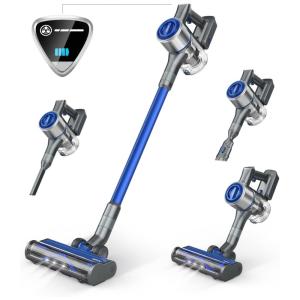 Aspirador de Pó Multifuncional WELOV sem Fio com Acessórios e Sucção Potente 30000PA, 110V 350W, Cinza