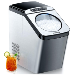 Máquina de Gelo Automática Portátil até 13kg, 24H, Cor, 110v, THEREYE ER IM03, Prateado