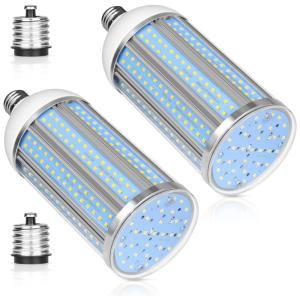 Lâmpada LED 100W 1000 Lumens 5000K Branca com Base, 2 Unidades, ZAROVS E26 E39, Azul Aço
