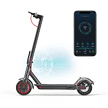 Patinete Elétrico Scooter 30 kmh com APP, para até 120 kg e Maiores de 13 Anos, e, AOVOPRO ES80, Cinza